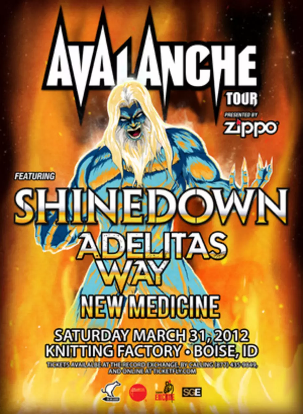 Avalanche Tour w/Shinedown and Adelita&#8217;s Way &#8211; Boise, ID