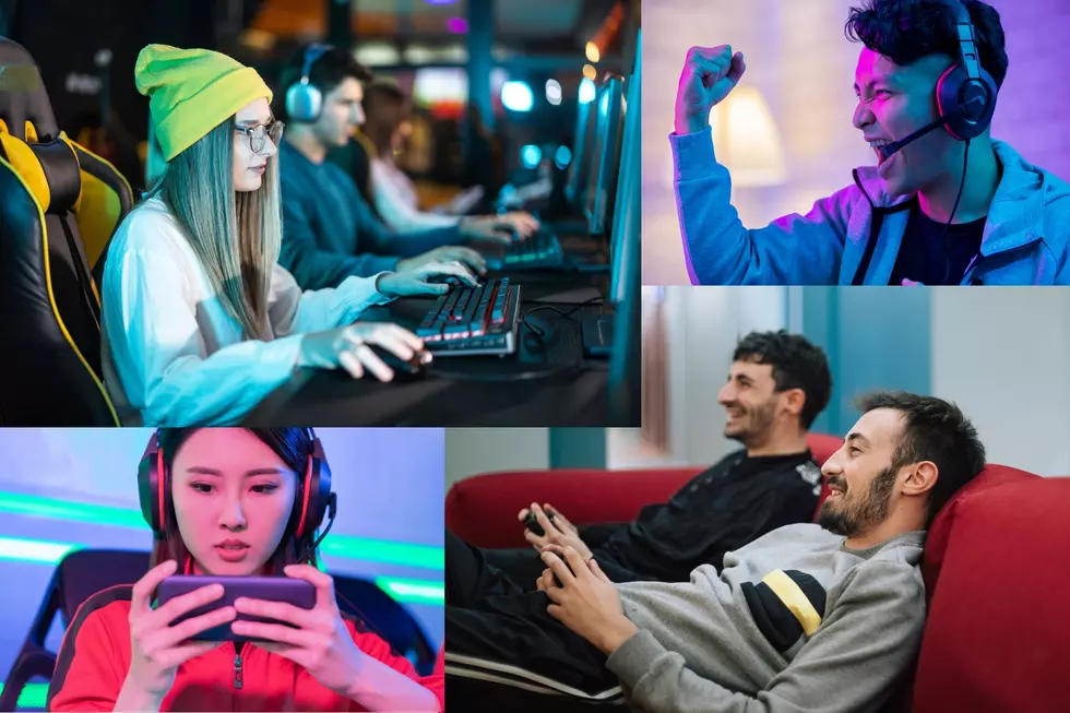 people playing video games.