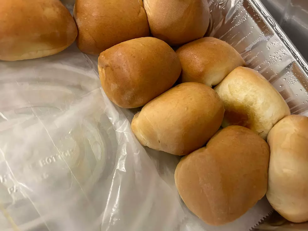 rolls in a tray